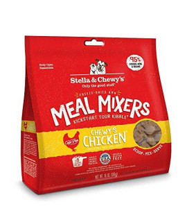 Stella & Chewys Freeze-Dried Raw Chewys Chicken Meal Mixers Dog Food Topper, 18 oz. Bag (FDCM-18)