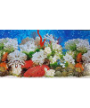 48(L) x 19 (H) Double Sided Aquarium Background Decorations Fish Tank