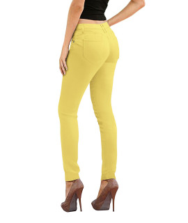 Womens Butt Lift Stretch Denim Jeans P43304SK Yellow 13