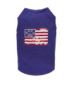 Zack & Zoey Sequin Flag UPF40 Tank Top for Dogs, Medium, Blue