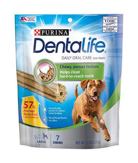 Purina Dentallife Daily Oral Care Dog Treats Large Chews - 7 Ct