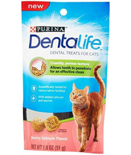 Purina Dentalife Dental Treats For Cats Savory Salmon