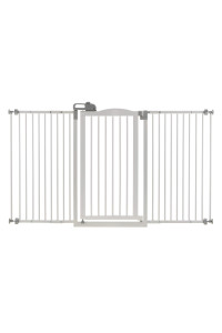 Richell Tall One-Touch Gate II Wide, Dog gate, 38.4 inch Tall pet gate, White (94935)