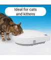 Cat Mate C500 Automatic Pet Feeder with Digital Timer for Cats and Small Dogs White, 13.4 x 11.4 x 2.8
