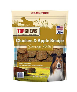 Top Chews Chicken & Apple Sausages 40 oz