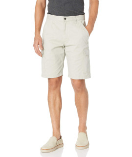 Wrangler Authentics Mens classic Relaxed Fit cargo Short, Dark Putty, 36