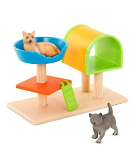 Terra by Battat  Cat Tree  Cat Toy Animal Figure Playset for Kids 3-Years-Old and Up (3 pc)