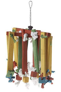 Prevue Pet Products 60948 Bodacious Bites Wood chimes Bird Toy, Multicolor