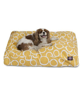 Majestic Pet Fusion Yellow Medium Rectangle Pet Bed