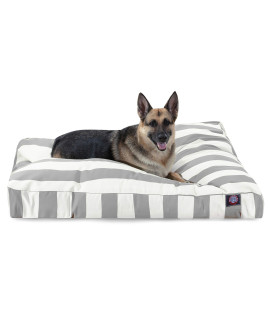 Majestic Pet Vertical Stripe gray X-Large Rectangle Bed