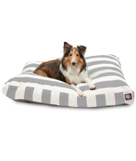 Majestic Pet Vertical Stripe gray Large Rectangle Pet Bed