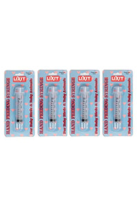 Lixit Hand Feeding Syringes for Puppies, Kittens, Rabbits and Other Baby Animals (10ML Pack of 4)