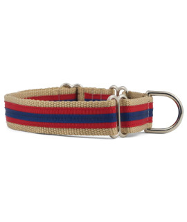 If It Barks 1 Layered Ribbon Martingale Dog collar Medium Sailor