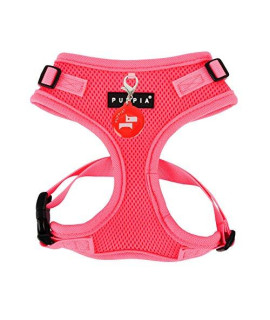 Puppia Authentic Neon Soft Harness Ii, Small, Pink