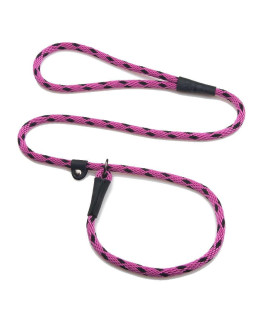 Mendota Pet Slip Leash - Dog Lead and collar combo - Made in The USA - Black Ice Raspberry, 38 in x 6 ft - for SmallMedium Breeds