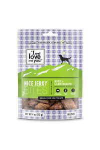 I and love and you Nice Jerky Bites - grain Free Dog Treats Beef + Lamb 4-Ounce Pack of 1