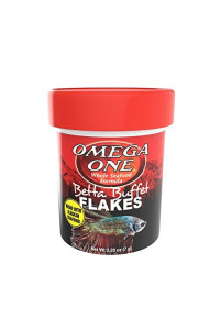 Omega One Betta Flakes, 0.28 Oz