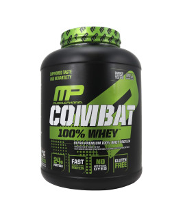 Muscle Pharm combat 100 Whey, chocolate Milk - 5 lb Protein Powder - gluten Free - 70 Servings