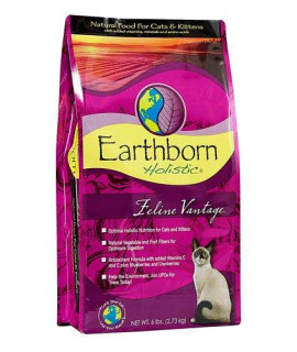 Earthborn Holistic Feline Vantage Natural Dry Cat & Kitten Food - 6 lbs