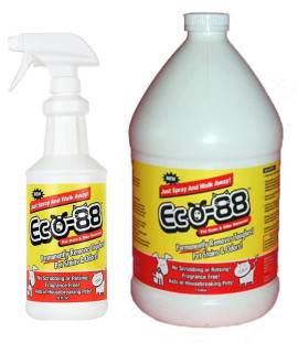 Eco-88 Pet Stain & Odor Remover - Starter Pack: 1 Quart + 1 Gallon