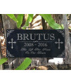 Pet Memorial Stones Personalized Granite Dog Cat Horse Crosss Gravestone Garden Pet Grave Markers