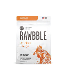 BIXBI Rawbble Freeze Dried Dog Food chicken Recipe 26 oz - 98% Meat and Organs No Fillers - Pantry-Friendly Raw Dog Food for Meal Treat or Food Topper - USA Made in Small Batches
