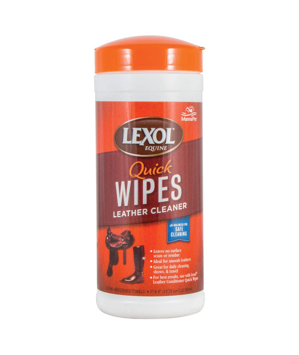  Lexol Leather Cleaner Quick Wipes - 75 Pre-Moistened Towels (3  Packs Containing 25 Each) : Health & Household