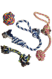 Otterly Pets Puppy Dog Pet Rope Toys For Small to Medium Dogs (Set of 4)
