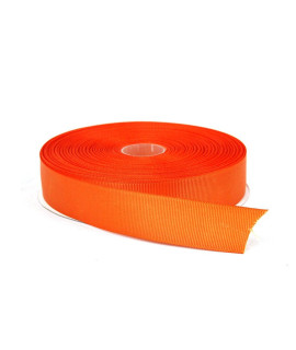 Topenca Supplies 1 Inch x 50 Yards Double Face Solid grosgrain Ribbon Roll, Orange