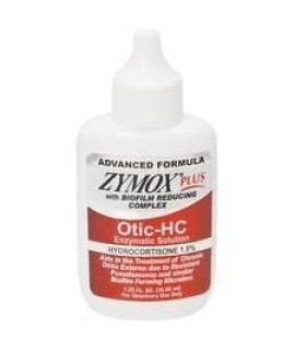 Zymox Plus Otic-Hc Advanced Formula Ear care Solution Hydrocortisone Otitis Treatment1.0 %(1.25 oz)