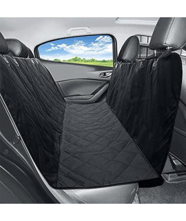 MEKBOK Extra Durable Pet Car Seat Cover for Dogs - Full Length Fit for Most Cars Trucks and SUVS - Stabilizing Seat Anchors and Nonslip Backing - Easily Clean Up Any Mess and Protect Your Seats