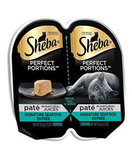Mars Sheba Perfect Portions Premium Pate Entree Wet Sea Cat Food, 2.6 oz