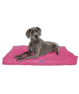 Five Diamond collection Shredded Memory Foam Orthopedic Dog BedRemovable Washable Passion Suede coverWater Proof Inner FabricDouble SidedMade In USA (Hot PinkFor Extra Large Breed Dogs55 x 37)