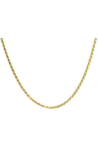 Memorial Gallery 24R-GP Gold-Plated Pet Rope Chain, 24"