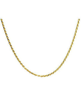 Memorial Gallery 24R-GP Gold-Plated Pet Rope Chain, 24"