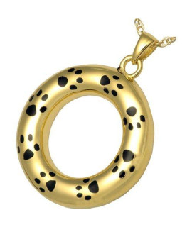 Memorial Gallery Pets 3197Bgp Eternity 14K Gold/Sterling Silver Plating Pet Companion Urn