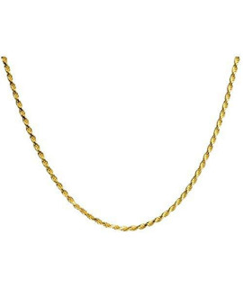 Memorial Gallery 2013-20" Rope-GP Thick Gold-Plated Pet Rope Chain, 20",