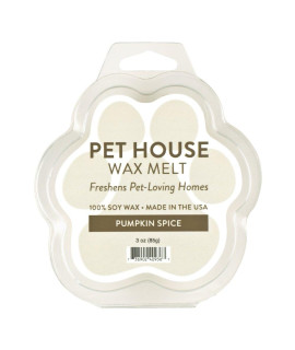 One Fur All 100% Natural Soy Wax Melts in 20+ Fragrances, Pack of 2 by Pet House - Long Lasting Pet Odor Eliminating Wax Melts, Non-Toxic Pet Wax Melts, Made in USA (Pumpkin Spice)