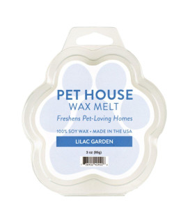 One Fur All 100% Natural Soy Wax Melts in 20+ Fragrances, Pack of 2 by Pet House - Long Lasting Pet Odor Eliminating Wax Melts, Non-Toxic Pet Wax Melts, Made in USA (Lilac garden)