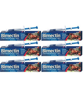 Bimectin Ivermectin Paste Horse Wormer (1.87 Ivermectin) - 6 DOSES, Model: , Home & Outdoor Store
