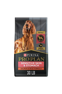 Purina Pro Plan Sensitive Skin and Stomach Dog Food With Probiotics for Dogs, Salmon & Rice Formula - 30 lb. Bag