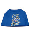 Mirage Pet Products Well Bless Your Heart Screen Print Dog Shirt X-Small Blue
