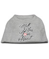Mirage Pet Products Well Bless Your Heart Screen Print Dog Shirt X-Small grey
