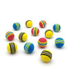 Chiwava 45 Pack 1.7 Foam Cat Toys Ball Rainbow Color Balls Kitten Activity Chase Quiet Play Mix Color