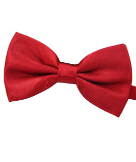 AmajijiA Formal Dog Bow Ties for Medium & Large Dogs (D114 100% Polyester) (Dark Red)
