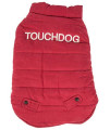Touchdog Waggin Swag Fashion Designer Reversible 3M Insulated Pet Dog Coat Jacket, X-Small, Pink / White