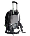 Touchdog Wuffle Duffle 2-In-1 Wheeled Backpack Sporty Fashion Pet Dog Carrier, One Size, Black