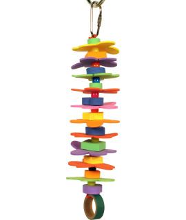 A&E cage company 001440 Happy Beaks Flower Power Toy Multicolored