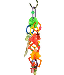 A&E cage company HB857 Happy Beaks Spinners and Pacifiers Toy Multicolor
