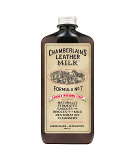 Leather Milk Saddle Washing Soap - No. 7 - All-Natural, Non-Toxic Saddle Soap Deep Cleaner for Western & English Saddles and Tack. Dye and Scent Free. Made in USA. Includes Saddle Scrub Sponge Pad!